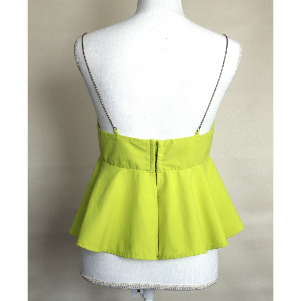 Akira Chicago Peplum Crop Top for Clubbing Sz M - Picture 6 of 8